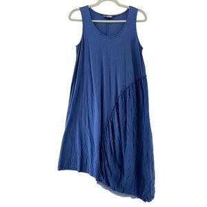 Chalet et Ceci Blue Crinkle Dress‎ Size Small
